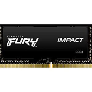 KF432S20IB/8 - Memória 8GB SODIMM DDR4 3200Mhz FURY Impact 1,35V 1Rx8 260 pinos para notebook, Preto