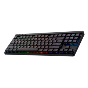 Teclado Mecânico Gamer Sem Fio Logitech G515 com Design TKL,Tecnologia LIGHTSPEED, RGB LIGHTSYNC, Conexão USB ou Bluetooth, Switch GL Brown Tactile e Bateria Recarregável - Preto