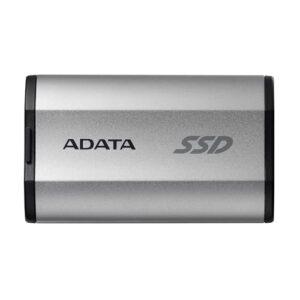 ADATA Unidade de estado sólido externa portátil SD810 1000G - até 2000 MB/s, USB 3.2 geração 2x2, USB-C, resistência à água IP68, armazenamento confiável para jogos, estudantes, profissionais
