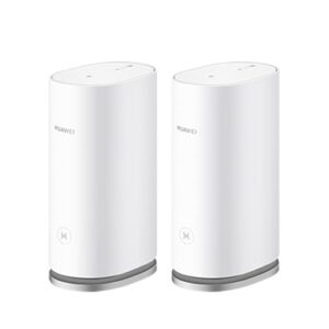 Roteador, HUAWEI WiFi Mesh 3, Wi-Fi 6 em Toda Casa com Até 3000Mbps, HarmonyOS Mesh+, Conexão com Um Toque, Branco, Kit com 2 unidades