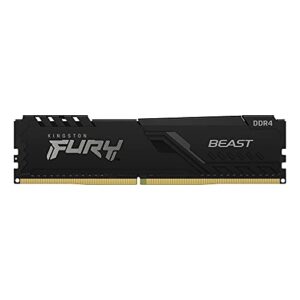 KF436C17BB/8 - Memória de 8GB DIMM DDR4 3200Mhz FURY Beast Black 1,35V 1Rx8 288 pinos para desktop/gamers