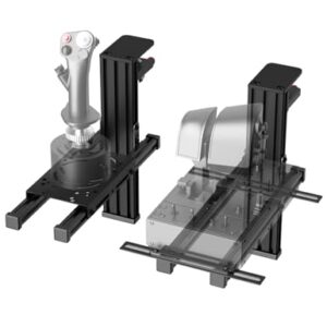 2 Set Desk Mount for Flight Sim Hotas Compatible with Logitech X56/X52/X52 Pro, Thrustmaster Hotas Warthog/T.16000M/T-Flight Hotas 4/X, SimTask Farmstick,Winwing Hotas, VKB, VPC Hotas (Standard)