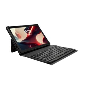 Tablet 10.1" 256GB/ 8GB RAM Bateria 6000mAh, Processador Octa Core, Câmera Traseira 13MP Dual Chip com Capa e Teclado para Trabalho e Estudos (Preto)
