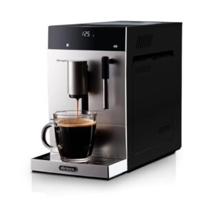Ariete 1452 Diamante, Máquina de Café Automática, 1450 W, Pressão 19 bar, Café Expresso, Americano e Água Quente, Dispositivo para Cappuccino, Display LED, Bico Ajustável, Frontal Prata, 127V