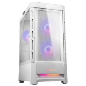 COUGAR Gabinete Gamer Duoface RGB, Vidro Temperado, E-ATX, 3x Fans ARGB, Branco, 385ZD10.0003