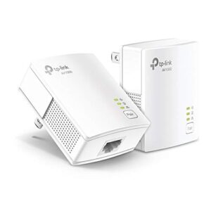 TP-Link Kit adaptador Ethernet Powerline AV1000 – Porta Gigabit, Plug Pair & Play, Ethernet sobre energia, tamanho nano, modo de economia de energia, adaptador de rede (TL-PA7017 KIT)