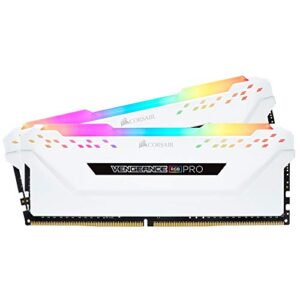 Memória Gamer Corsair Vengeance RGB PRO 16GB (2x8GB) 3000MHz DDR4 Branco - CMW16GX4M2C3000C15W