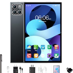 Tablet X13 Pro,12GB RAM,512GB ROM,Câmera Traseira 32MP, Câmera frontal de 16MP,Tela Imersiva de 10.1', Wifi, Android 12, 5G Dual-SIM (preto)