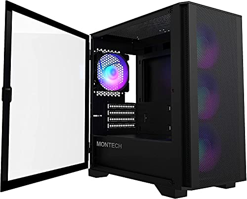 Montech AIR 100 ARGB, Micro-ATX, vidro temperado - schwarz