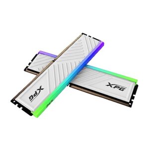 XPG SPECTRIX D35G RGB DDR4 3200MHz CL16 32GB (2 x 16GB) PC4-25600 RAM 288 pinos UDIMM Desktop Memory Kit Branco Dissipador de calor (AX4U320016G16A-DTWHD35G)