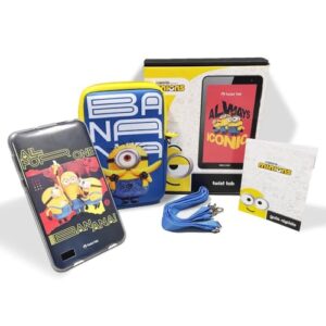 Positivo Twist Tab Minions+ 2GB RAM + 64GB Armazenamento, Tela de 7”, Android 11 Go, Bateria 3100mAh - Preto - Inclui 2 itens de proteção - (Capa e Bolsa de Transporte)