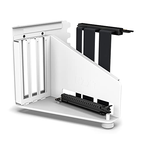 Nzxt Kit de montagem GPU vertical - AB-RH175-W1-175 mm PCIe 4,0x16 cabo riser - suporte GPU - suporte de aço resistente - branco