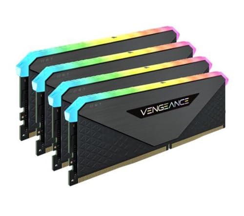CORSAIR Memória de desktop Vengeance RGB RT 32 GB (4 x 8 GB) DDR4 3200 (PC4-25600) C16 1,35 V