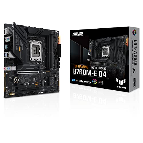 Placa Mãe Asus TUF GAMING B760M-E D4 (LGA 1700/4xDDR4/HDMI/DP/M.2/USB 3.2)