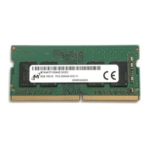 Micron 8GB SODIMM DDR4 3200 PC4 1Rx16 MTA4ATF1G64HZ-3G2 260 pinos SO-DIMM Notebook Mem�ria RAM para Dell HP Lenovo e outros sistemas