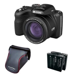 Kodak Câmera Digital Pixpro AZ426 (Kit com câmera AZ425 + 2 Baterias + Case) – 20MP, 42x Zoom Óptico, Full HD