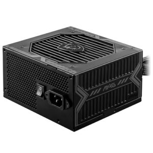 Fonte de Alimentação MSI MAG A650BN, 650W, 80 Plus Bronze, PFC Ativo, Com Cabo, Preto - MAGA650BNL