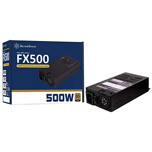 SilverStone Technology Fonte de alimentação FX500-G, 500W Flex ATX 80 Plus Gold, SST-FX500-G
