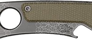 Gerber Gear Shard XL EDC Multiferramenta 6 em 1 chaveiro multiferramenta com Pry Bar, decapador de fio e abridor de garrafa, Micarta