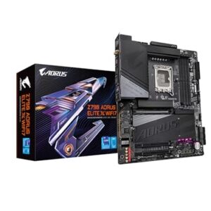 GIGABYTE Z790 AORUS Elite X WIFI7 (LGA 1700/Intel/Z790 X/ATX/ DDR5/4* M.2/PCIe 5.0/USB 3.2 Tipo-C/Wi-Fi 7/2.5GbE LAN/Q-Flash Plus/EZ-Latch Plus/Placa-mãe)