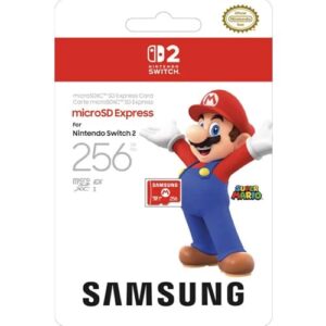 Nintendo, Cartão Samsung microSD Express, 256 GB, Cartão de Memória, Nintendo Switch 2