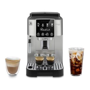 De'Longhi Máquina de café expresso automática Magnifica Start com espuma manual de leite, prata