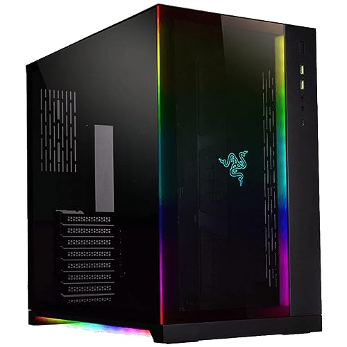 Gabinete Gamer Lian Li O11 Dynamic Razer Edition RGB Preto O11DXRZ