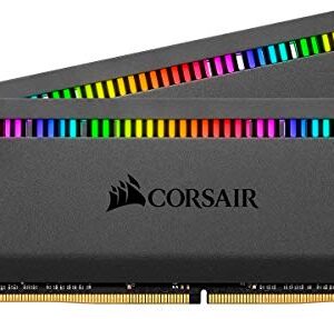 CORSAIR Memória de desktop Dominator Platinum RGB 32 GB (2 x 16 GB) DDR4 4000 (PC4-32000) C18 1,35 V - Preto