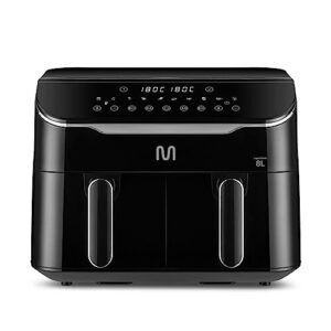 Fritadeira Elétrica sem óleo Air Fryer 8L 1800W 220V com 2 Gavetas de 4L Cada Multi - GO220