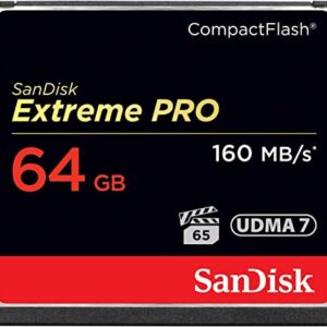 SanDisk Cartão de memória Flash compacto Extreme PRO 64GB UDMA 7 velocidades até 160MB/s - SDCFXPS-064G-X46