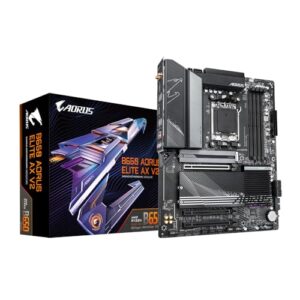 Placa Mãe Gigabyte B650 AORUS ELITE AX V2 WIFI (AM5/4xDDR5/HDMI/DisplayPort/USB 3.2/M.2)