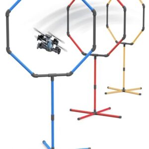 Galvanox Kit de pista de obstáculos para drones, inclui 3 tamanhos de argola fáceis de montar, perfeito para competição RC FPV Racing de drones ou modelo de aeronave. - Conjunto de portão de loop de