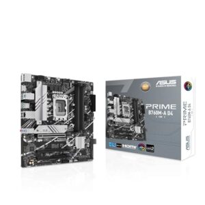 ASUS Placa mãe Prime B760M-A D4-CSM Intel B760 (LGA 1700) mATX Commercial CSM, PCIe 4.0, DDR4, 2X M.2, LAN de 2,5 GB, DP, 2X HDMI, SATA 6 Gbps, USB Type-C, Aura Sync, ASUS Control Center Express