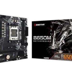 Placa mãe AM5 Biostar B650MT (M-ATX/DDR5/M.2/USB-C)