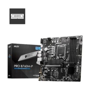 Placa Mãe MSI PRO B760M-P (LGA 1700/4xDDR5/HDMI/DP/VGA/M.2/USB 3.2)