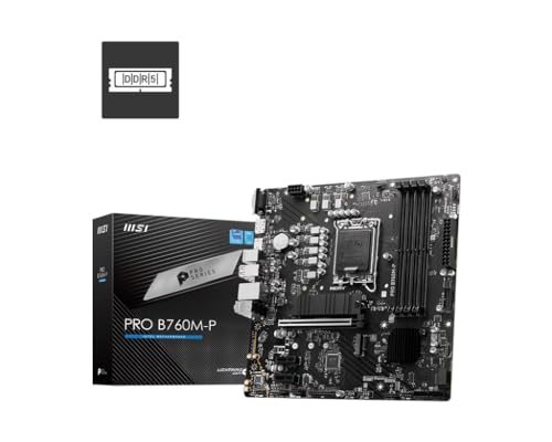 Placa Mãe MSI PRO B760M-P (LGA 1700/4xDDR5/HDMI/DP/VGA/M.2/USB 3.2)