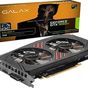 Galax Placa de Vídeo - GeForce GTX 1050 Ti, 1-Click OC, 4GB DDR5, 50IQH8DSQ31C