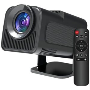 Projetor Inteligente Portátil 4K Ultra HD, Wi-Fi 5G, Bluetooth 5.0, Android 11, Rotação 180°, Auto Keystone, Espelhamento de Tela – Alta Definição e Conectividade Avançada! - Bivolt