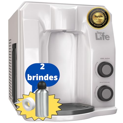 Purificador Super Água Alcalina Mineralizada Gelada Ph 9,5 Redox/Pral Negativo Flex HE - Top Life (220, Branco)