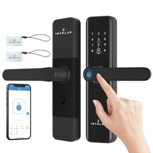 Fechadura Inteligente, Fechadura de porta de Entrada sem Chave, Fechadura de porta com Impressão Digital, Fechadura Digital de porta WiFi Tuya