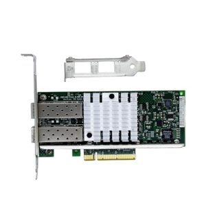 SVNXINGTII Placa de rede dupla SFP PCI-e de 10 GB, X520-DA2 com controlador Intel 82599EN, adaptador Ethernet LAN de 10 Gbps, suporta Windows Server/Windows/Linux/Vmware (X520-DA2)