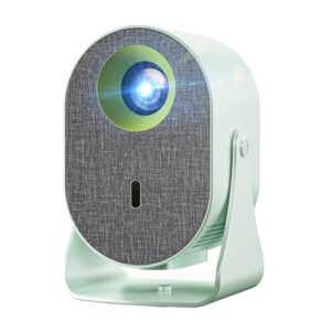 [Foco elétrico]Bettdow Mini Projetor Portatil 360° Tv Android/ios 4k 1080p 9000 Lumens, Smart Projetores Retroprojetor 150 ANSI, WIFI 5G+2.4G, Eletronico Correção Trapezoidal-verde