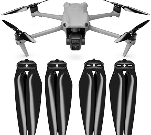 Master Airscrew Hélices Stealth para DJI Air 3 e Air 3S - Preto, 4 peças