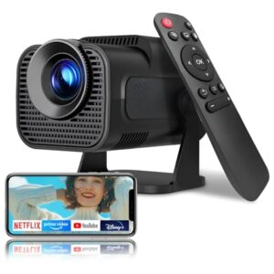Projetor Portatil Mini 5g Wifi 6 Bluetooth 5.0 Android 11 HY320 Projetor 4K 1080 Full HD Suporte 12000 Lumens Para Celular LED Auto Correção Horizontal 180° Linha Premium