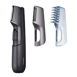 Panasonic Aparador Corporal Para Homens E Mulheres Mini V-Razor Aparador Elétrico Unissex De Uso Seco/Molhado Sem Fio Com 2 Acessórios Barbear Multidirecional Em Áreas