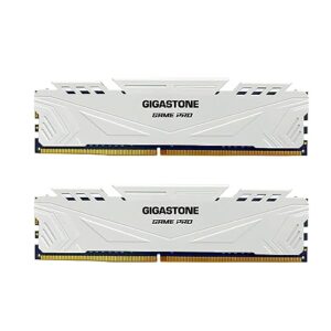 【RAM DDR4】 Kit GIGASTONE Game Pro 32 GB (2 x 16 GB) DDR4 3200MHz PC4-25600 CL 16-18-18-40 Intel XMP 2.0 AMD Ryzen 1.35V UDIMM 288 pinos sem buffer, sem buffer, sem ECC, alto desempenho, memória de