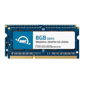 OWC 16GB (2 x 8GB) PC14900 DDR3 1866MHz SO-DIMMs Atualização RAM compatível com iMac 27 2015 (tardio) com modelos Retina 5K e PCs compatíveis (OWC1867DDR3S16P)