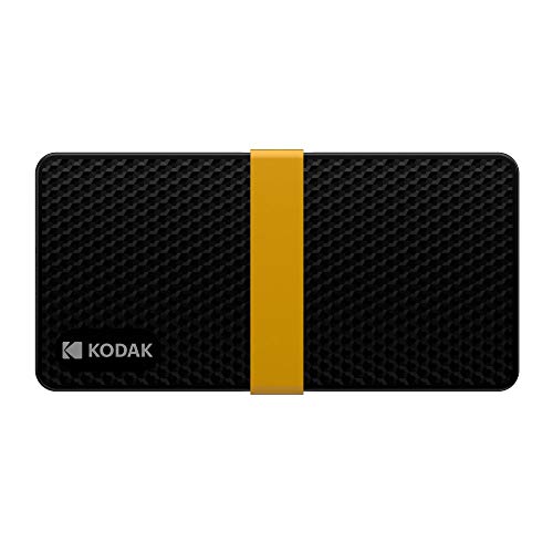 KODAK SSD portátil X200 256GB com USB-C 3.1 Gen 2 (10 Gbps)