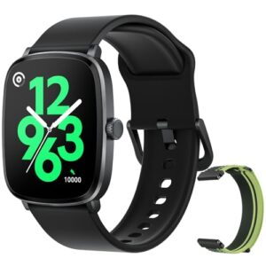 HAYLOU RS5 Smartwatch,2.01"AMOLED Display Bluetooth Telefone Chamada Relógio Inteligente para Homens e Mulheres,Duas Alças,Assistente de Voz,IP68
