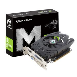 maxsun Placa de vídeo GeForce GT 730 4 GB GPU para computador PC 128 bits DDR3 ITX Design PCI Express DVI-I, HDMI, VGA Multi Screen